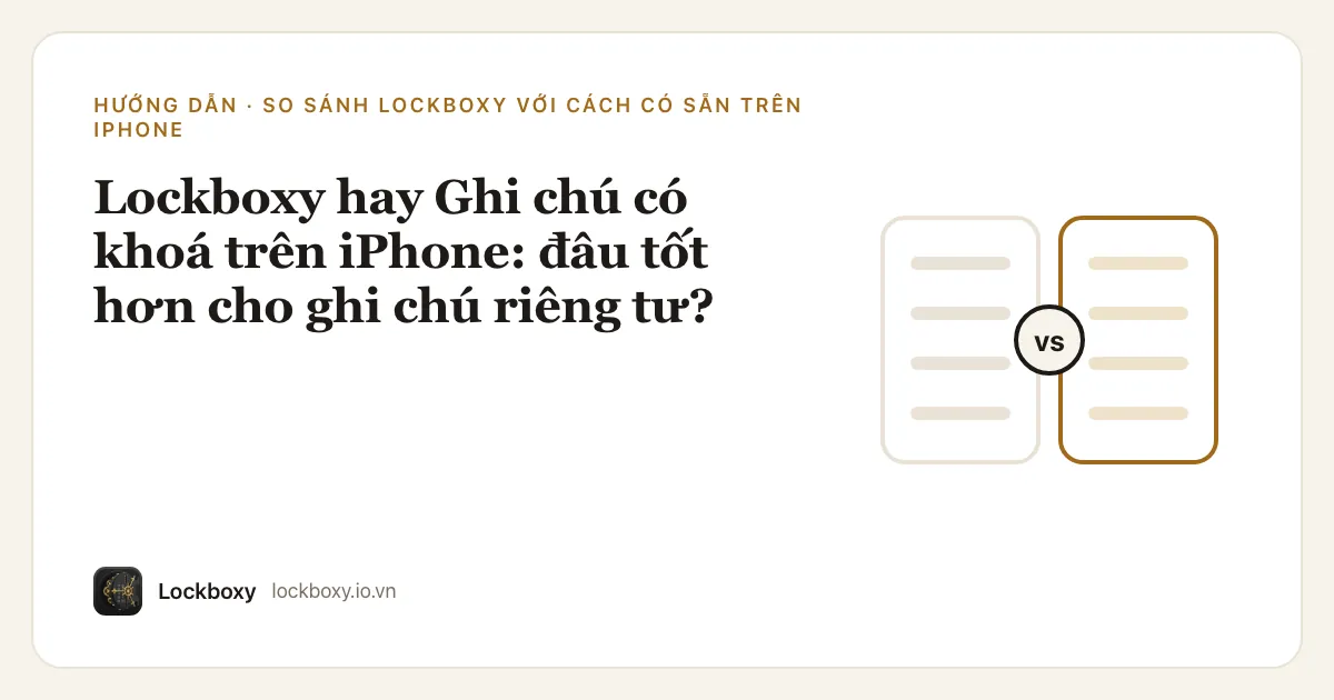 Ảnh minh hoạ cho bài hướng dẫn “Lockboxy hay Ghi chú có khoá trên iPhone: đâu tốt hơn cho ghi chú riêng tư?”